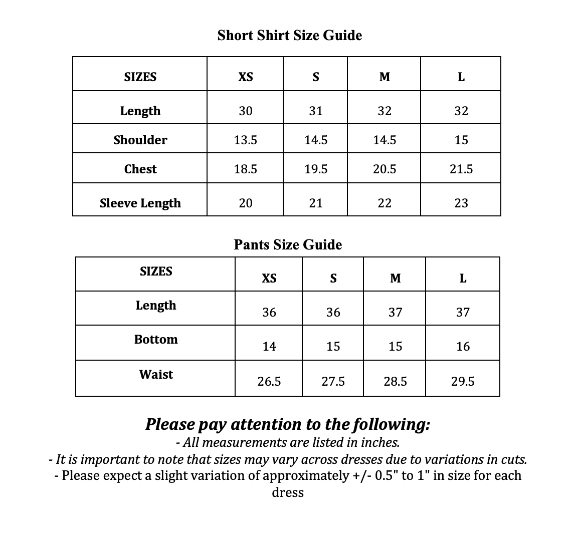 Size Guide
