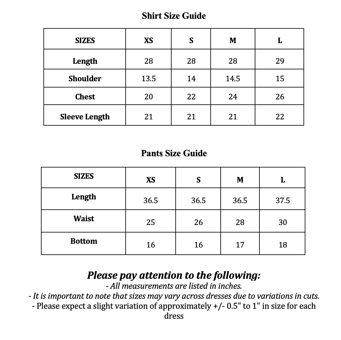 Size Guide