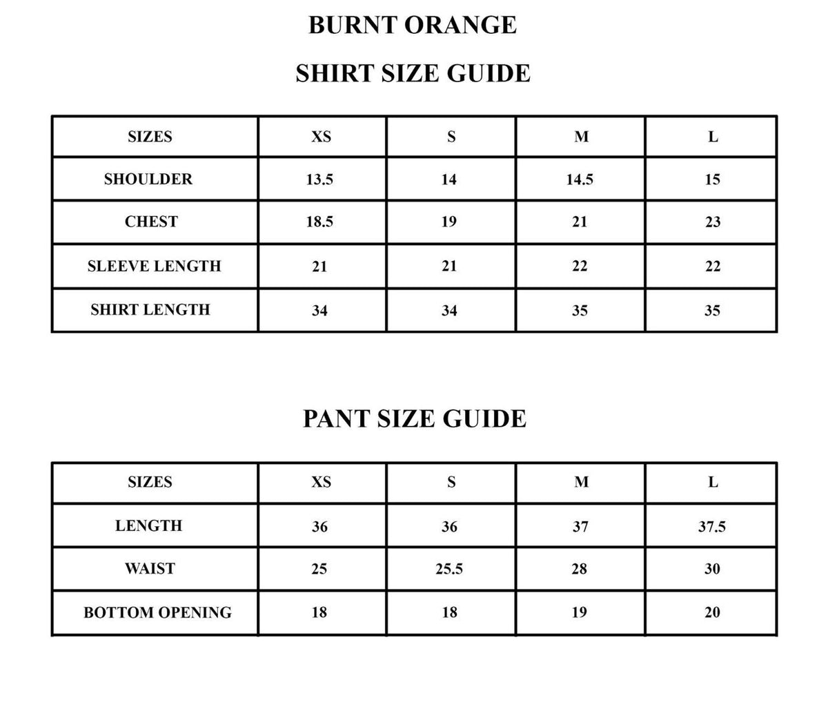 Size Guide