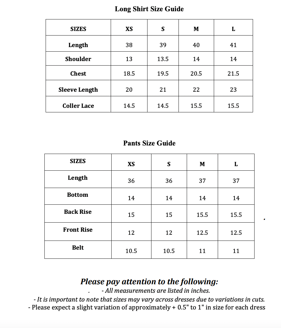 Size Guide