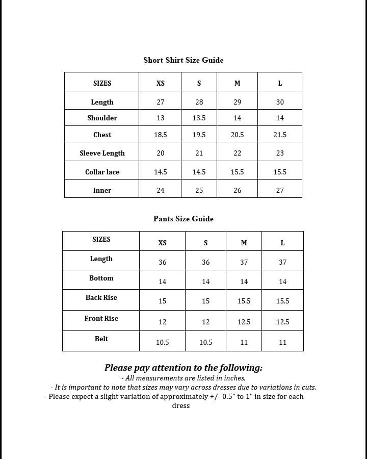 Size Guide