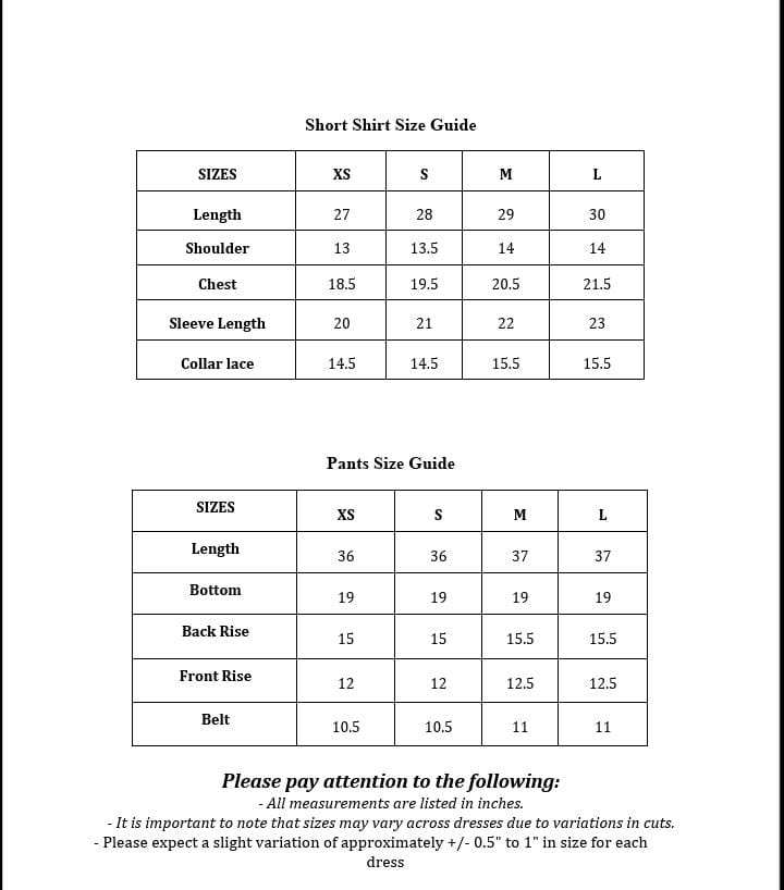 Size Guide