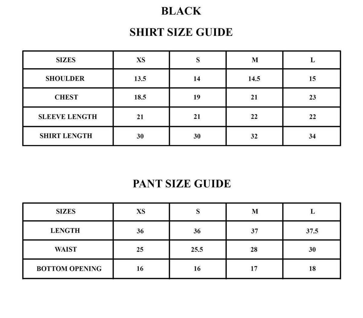 Size Guide