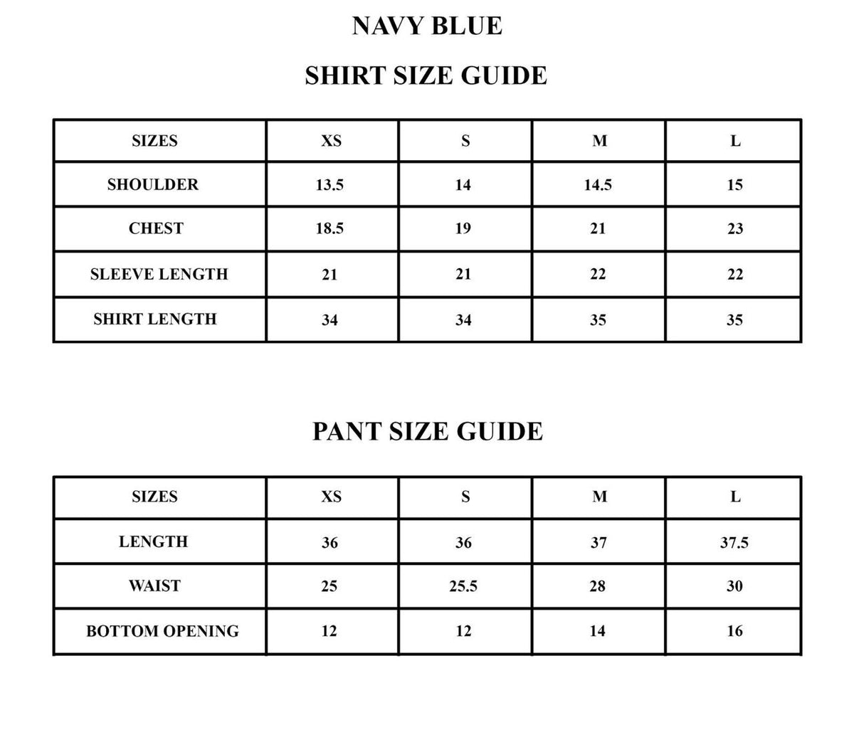 Size Guide